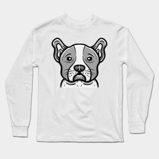 Cute boston terrier dog Long Sleeve T-Shirt